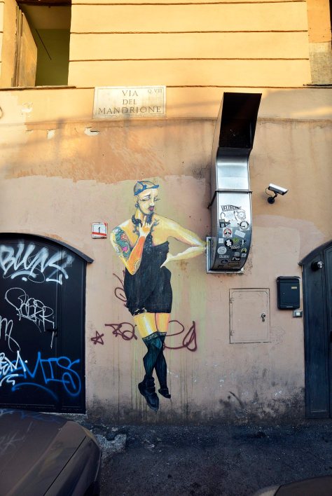 Street art a via del Mandrione